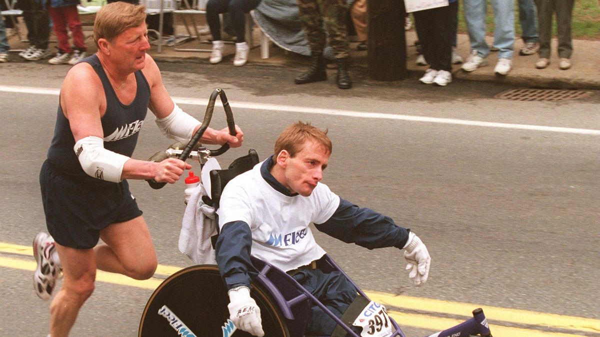 padre e figlio Hoyt Dick e Rick Hoyt