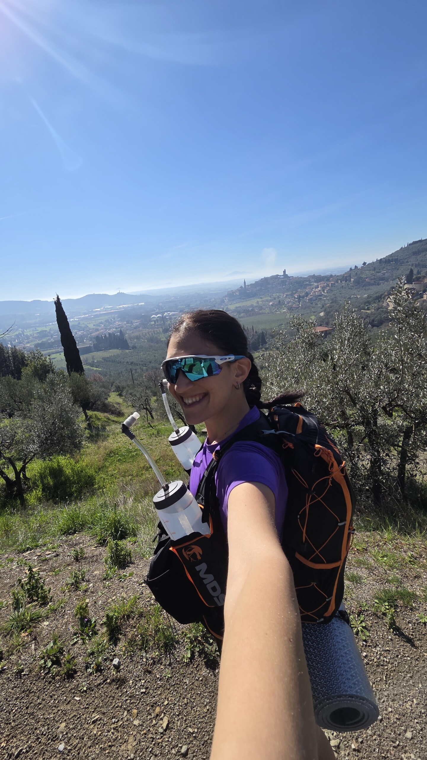 Asia Menci durante un allenamento per la Marathon des Sables