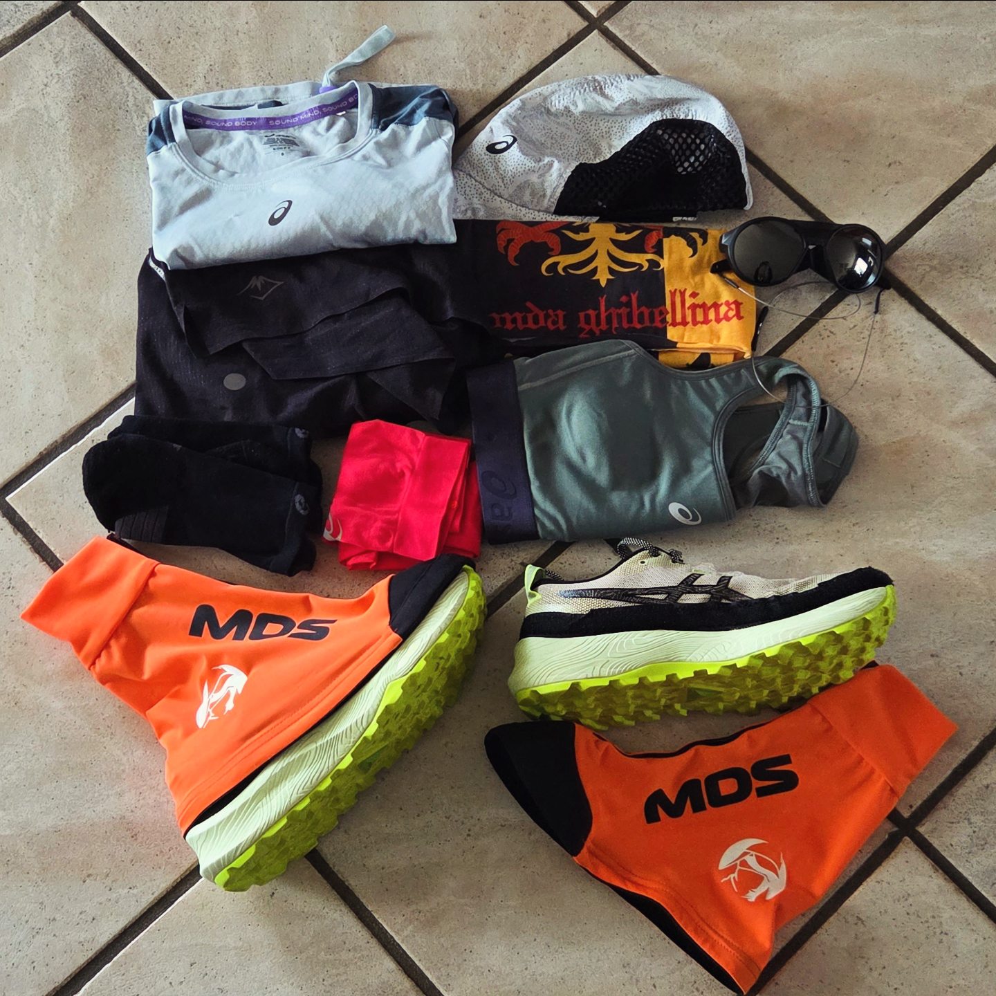 Parte del materiale per la Marathon des Sables
